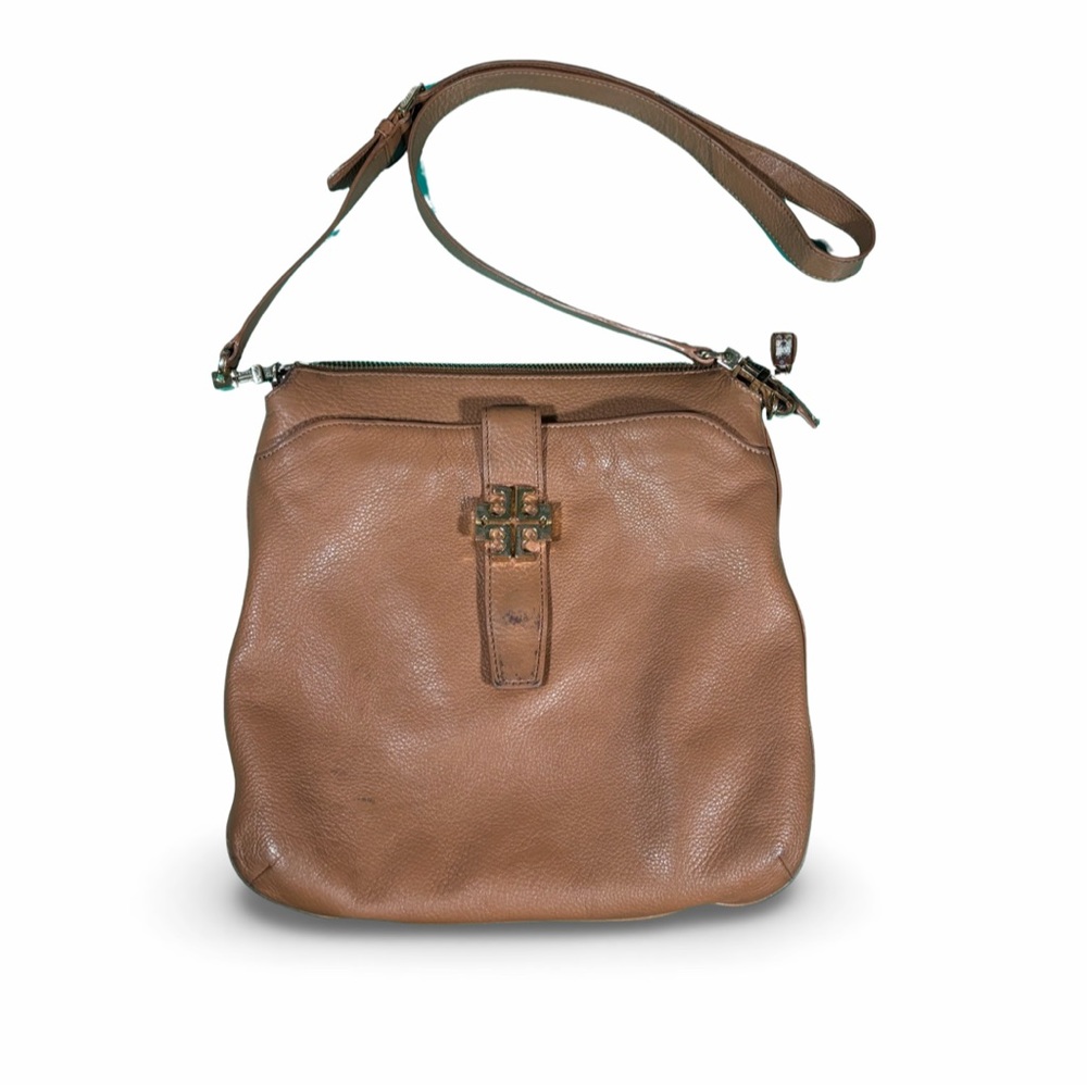 VINTAGE TORY BURCH leather tan purse